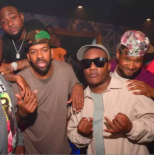 Davido Hangs Out With Usher Raymond And His Crew [Photo]